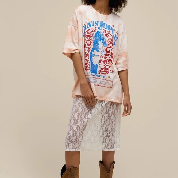 Daydreamer Janis Joplin Tie Dye Tee One Size - Picture 1 of 3
